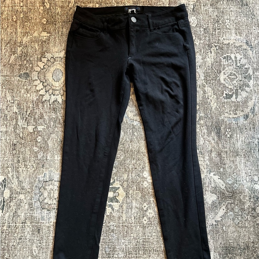 PAIGE Black Skinny Jeans Pants Size 26 Stretch